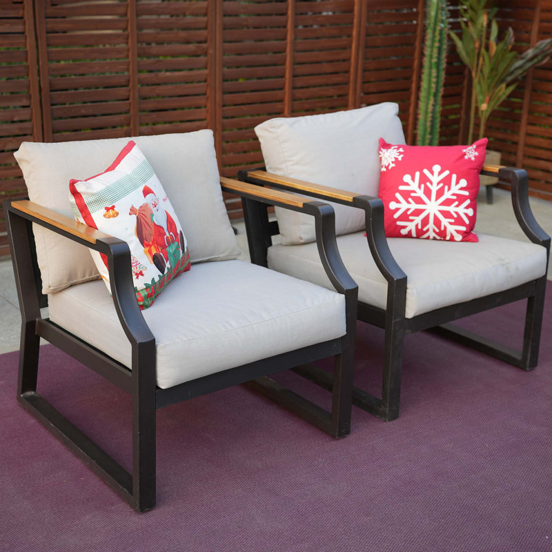 Outdoor Lounge Chair, Black