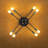 8 Lights Linear Semi Flush Mount