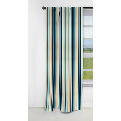 Coastal Simplicity - Stripped Curtain - Blackout Striped Curtain - 1 Panels
