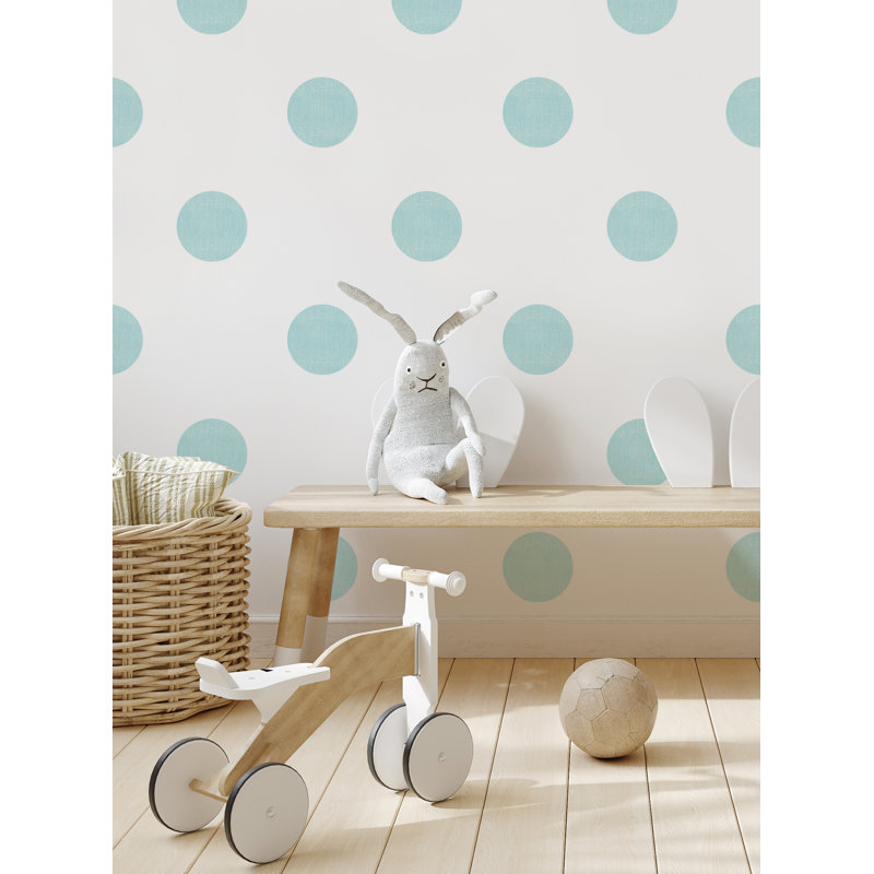 Adhésif décoratif pois texturés, Menthe