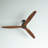 60" Rustic Wood Ceiling Fan with Remote Control, Energy Efficient DC Ceiling Fan, Quiet High Airflow Koa Blades-907626192