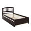 Base de lit simple avec lit gigogne en bois-747110815