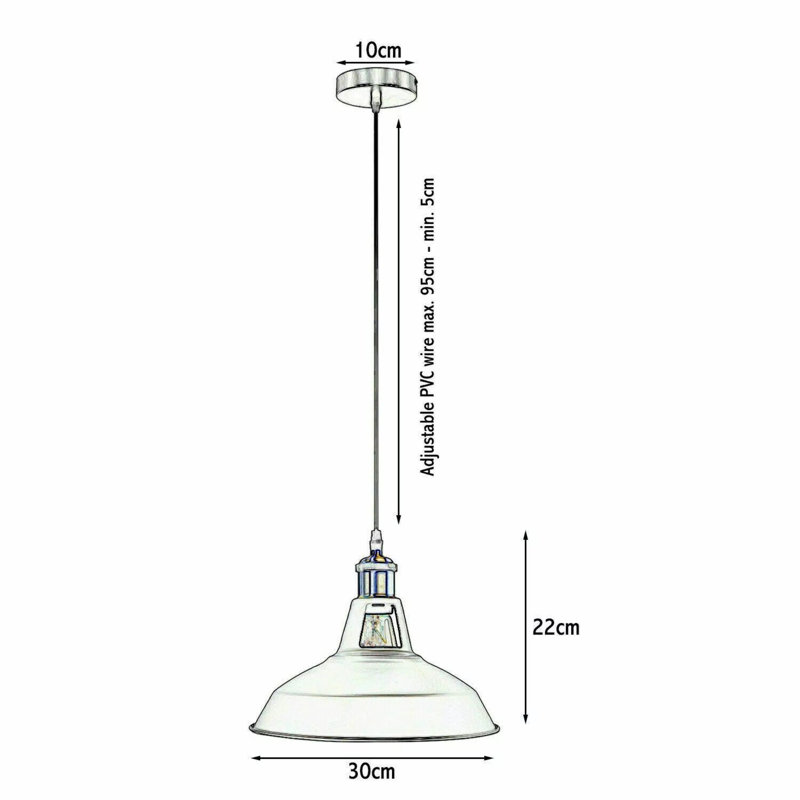 Keshawn 1 - Light Black Bowl Pendant, Dark Blue