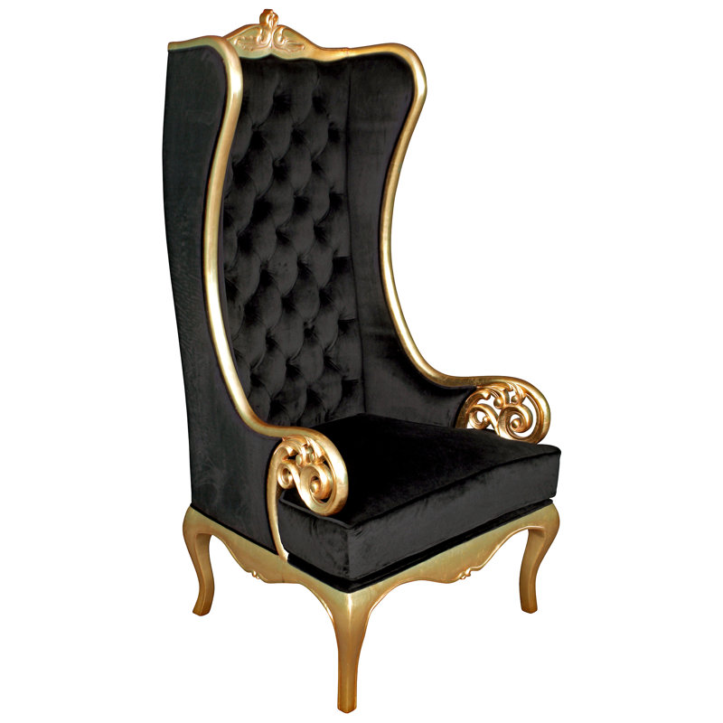 Fauteuil à oreilles Mavro Palazzo