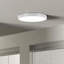 Plafonnier encastré à 1 lumière DEL Leitner - Conception minimaliste moderne, éclairage sans clignotement, profil bas, parfait pour les appartements, les lofts et les petits espaces-97430119-78574859