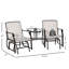 Fauteuils coulissants d'extérieur avec table basse