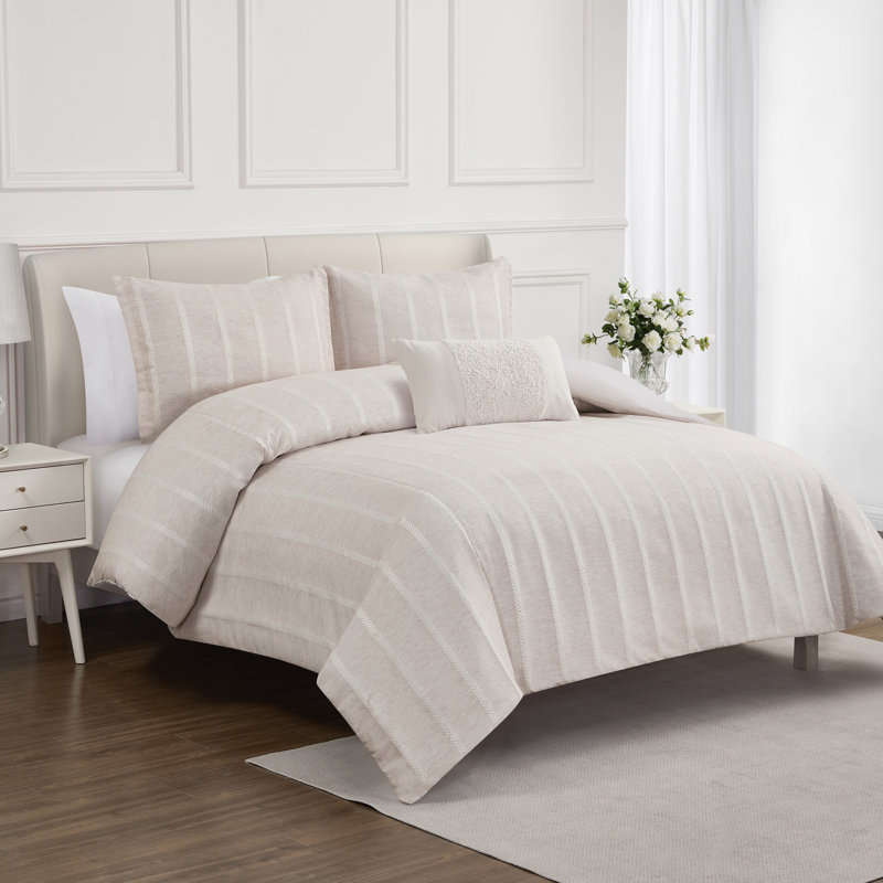 Demeter 3pc Queen Comforter Set, Queen Comforter + 2 Shams