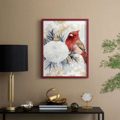 «Christmas Holiday Art DCCDXCIV», reproduction d'art encadrée - bois massif