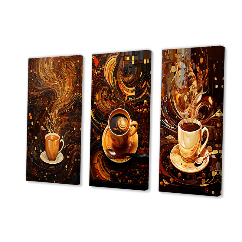 Tasse à café Coffee Dreamy, H 28 po x l 36 po, Toile tendue