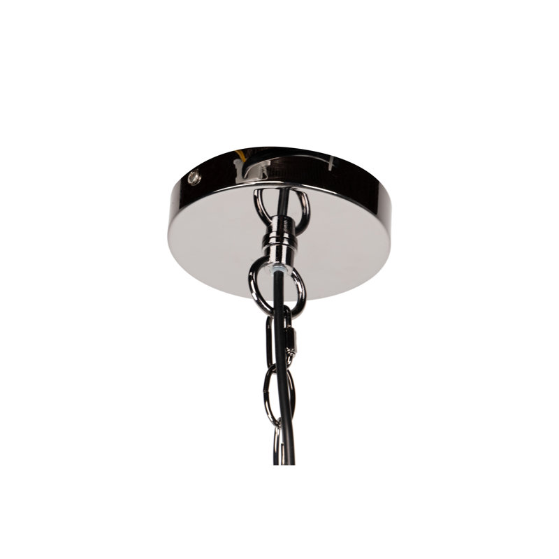 1 - Light Drum Pendant, Yellow/Dark Grey