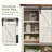 Manhattan Water-Resistant Over-the-Toilet Cabinet with Sliding Barn Door-1236873305