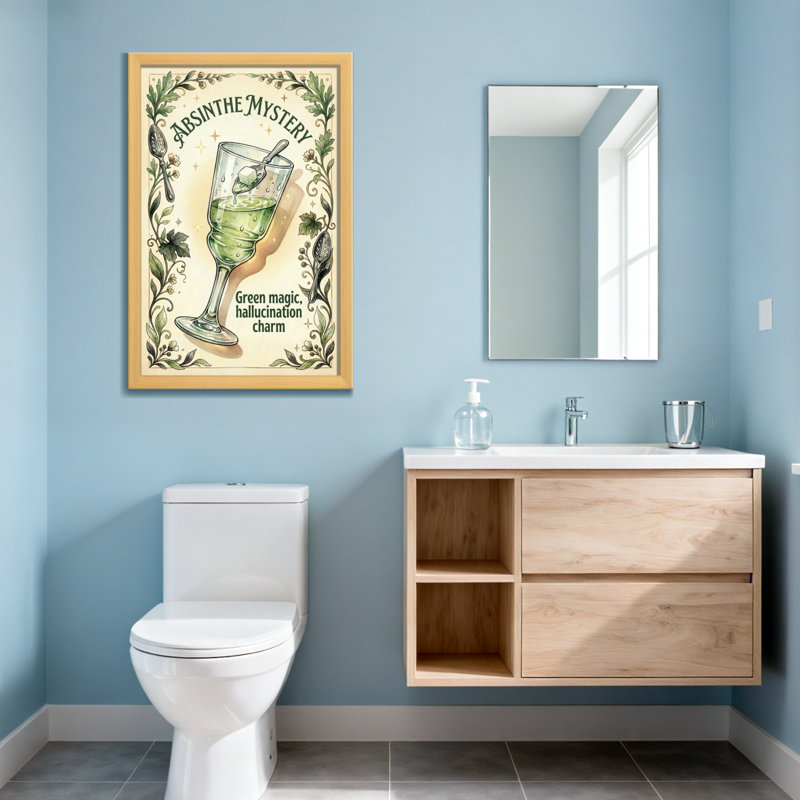 Breloque hallucinée vert mystérieuse, H 18 po x l 12 po, Toile tendue, Ne s’applique pas