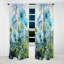 Kristin - Rideau occultant en velours floral Morning Glory - 1 panneau-417929748