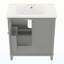 Armoire de salle de bain avec lavabo, portes et tiroir-457509883