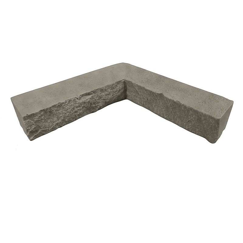 Panneau mural en pierre 12 po x 22,5 po gris / brun clair