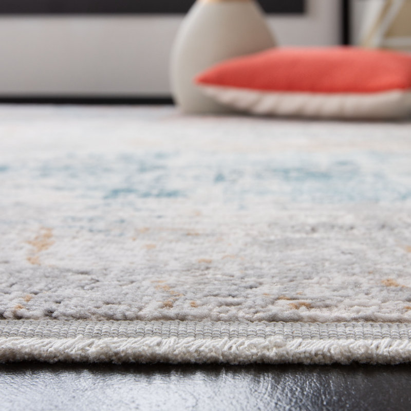 Tapis gris / rose Cheriton, Rectangulaire 3 pi x 5 pi