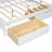 Wooden Full Size Daybed With 2 Drawers, Daybed With Storage Shelf And USB Charging Ports