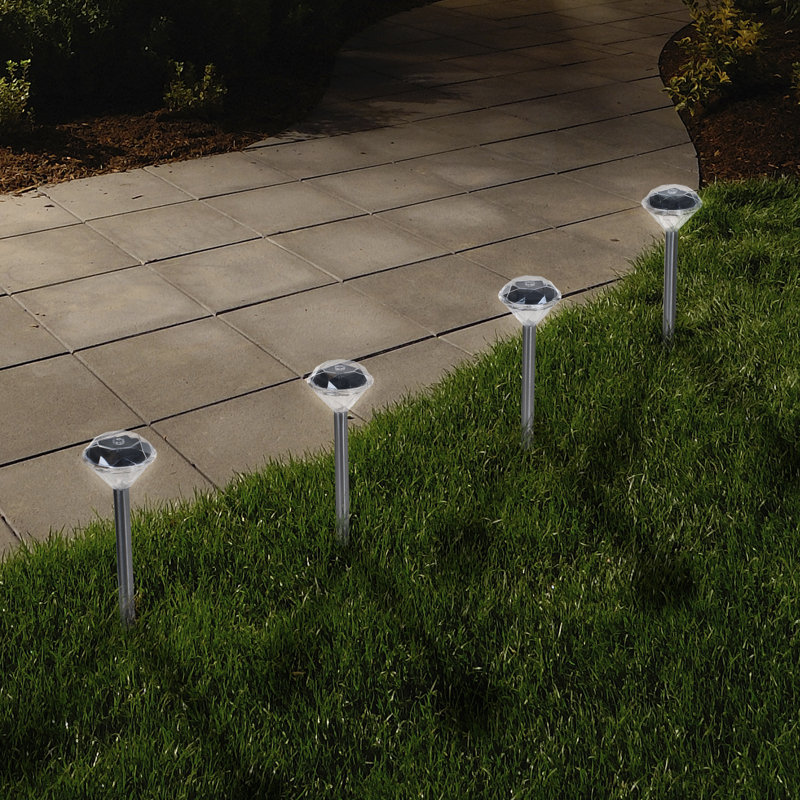 Low Voltage Solar Powered Integrated LED Metal Pathway Light Pack