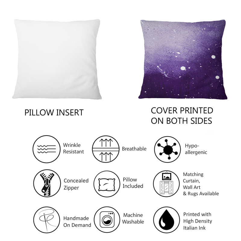 Coussin 1 - Ultra Violet and Blue Marble Universe I