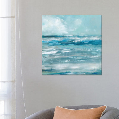 Windswept Waves 1 Piece Wrapped Canvas Painting