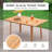 Outdoor Dining Table，82.7" in. W 37.4" in. D
