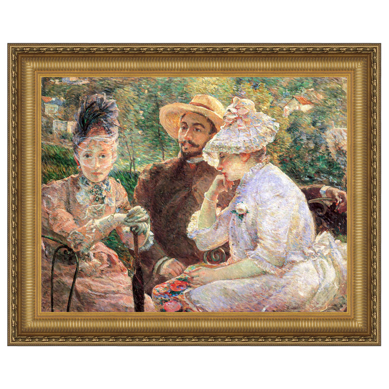 «On the Terrace at Sevres», 1880, reproduction d'art sur toile, H 40,25 po x l 49,25 po