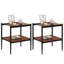 Tables d'appoint en verre trempé avec tablette Finkelstein-105688588-105688591