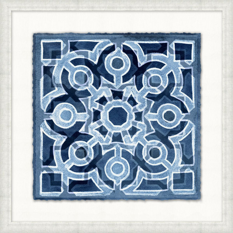 Indigo Stained Glass 1 Painting