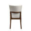 Chaises courbées de style Mid-Century brun chaud 2 pièces avec assise et dossier rembourrés moelleux pour la salle à manger