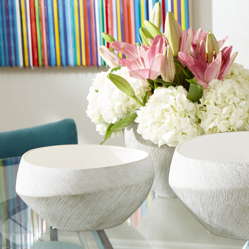 Selena Glass Decorative Bowl, 6.25" H x 11.5" W x 11.5" D