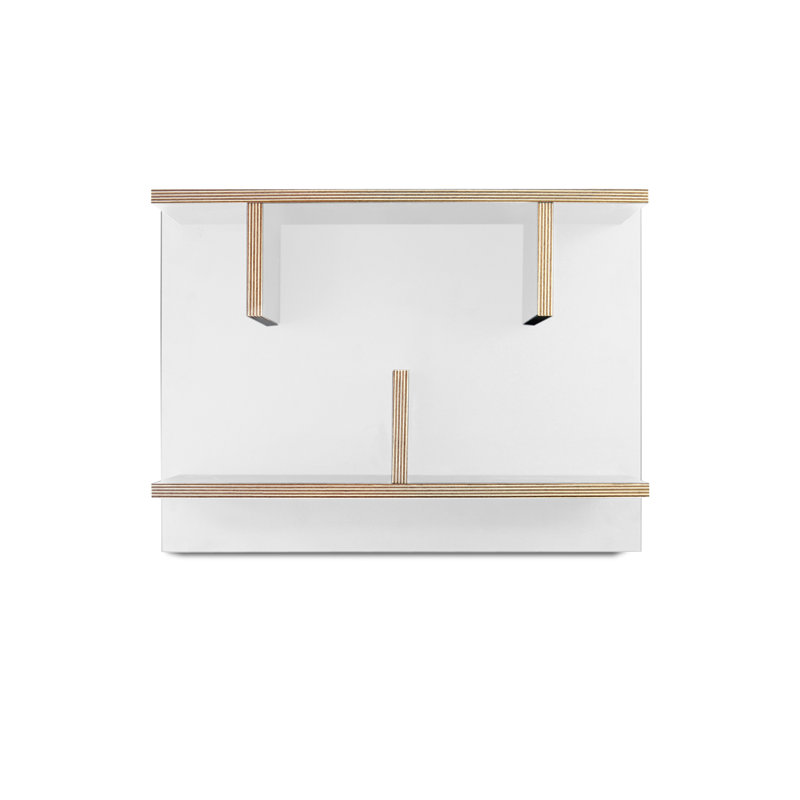 Makee 2 Piece Wood, White