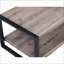Table basse rustique avec rangement brun pour les salons contemporains, peu encombrante Durable