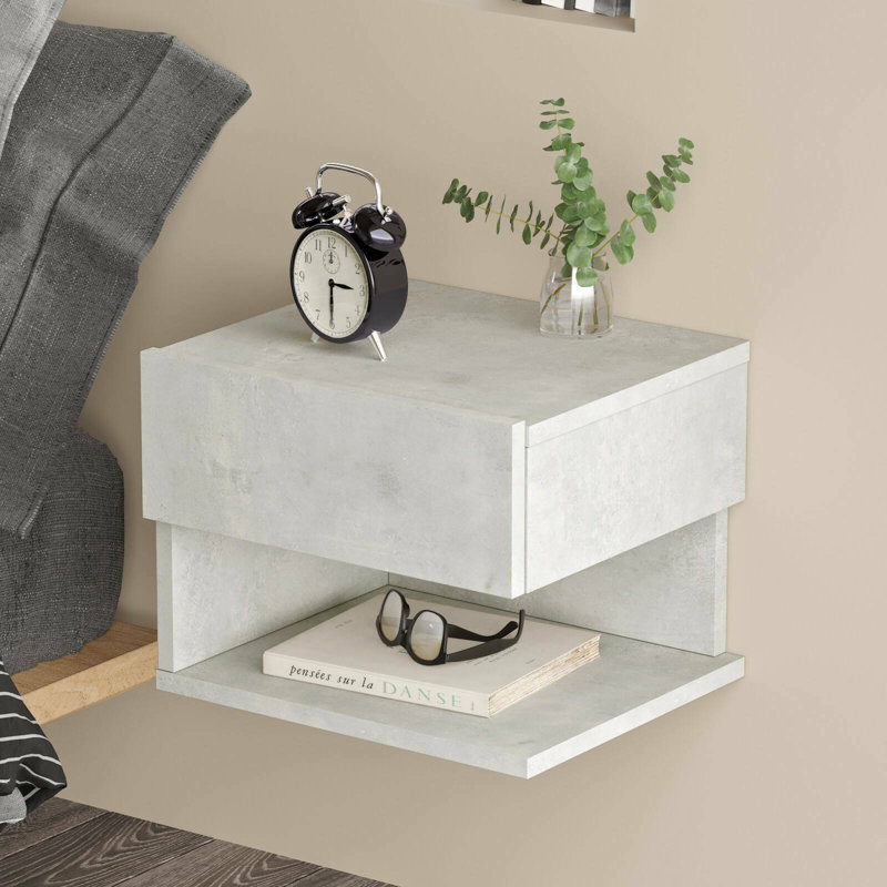 Welshire 40cm W Manufactured Wood Bedside Table