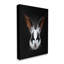 Tête de maquillage lapin abstrait sur fond noir par Robert Farkas-70678339-70678342