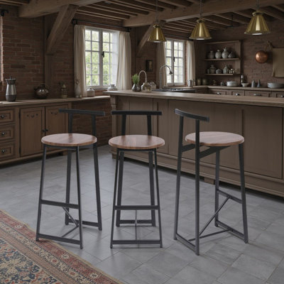 Ensemble de tabourets de bar de 3 à 27 po de hauteur de comptoir / chaises de cuisine modernes pour comptoir