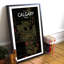 « calgary city map », reproduction d’impression sur affiche en contraste-31734460