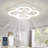 Ceiling Fans With Lights And Remote, Flush Mount Ceiling Fan With Light, 3000-6500K Dimmable Modern LED Ceiling Fans, 6 Wind Speeds, Low Profile Small Ceiling Fan For Bedroom, Kitchen, Office-1274568995