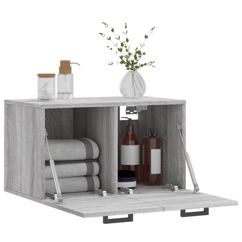 Mariely Bathroom Cabinet, Grey Sonoma