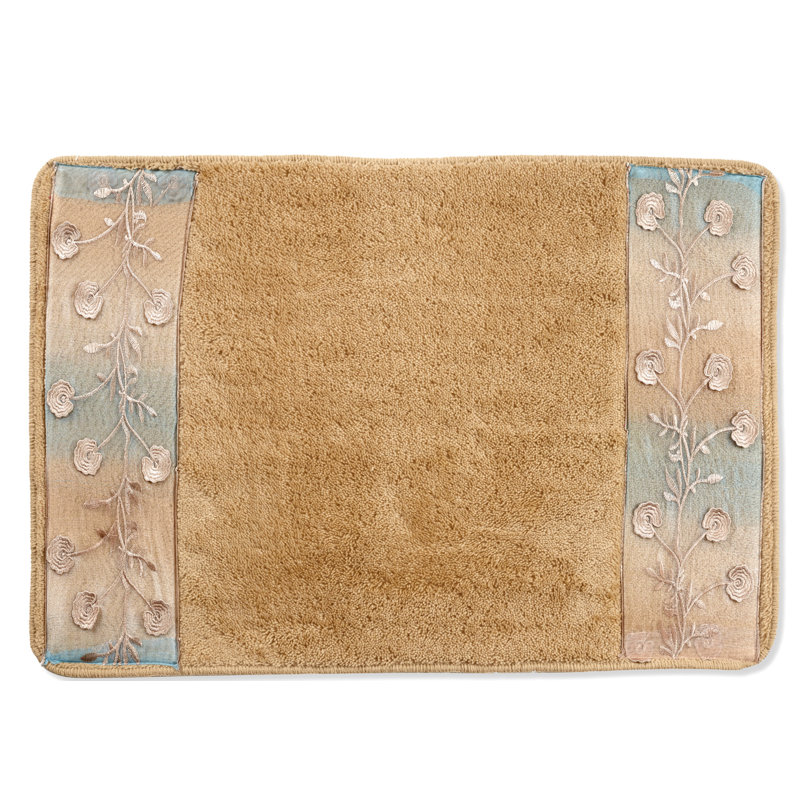 Sheller Non-Slip Bath Rug, Yellow