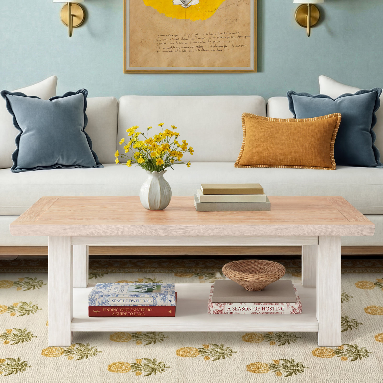 Katheryn Solid Wood Coffee Table