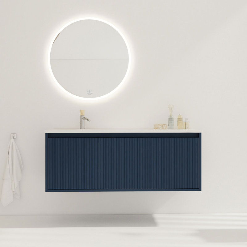 Meuble-lavabo simple avec comptoir 47,6 Kyrah