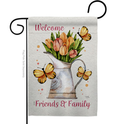 Double Sided 18.5'' H x 13'' W Polyester Garden Flag