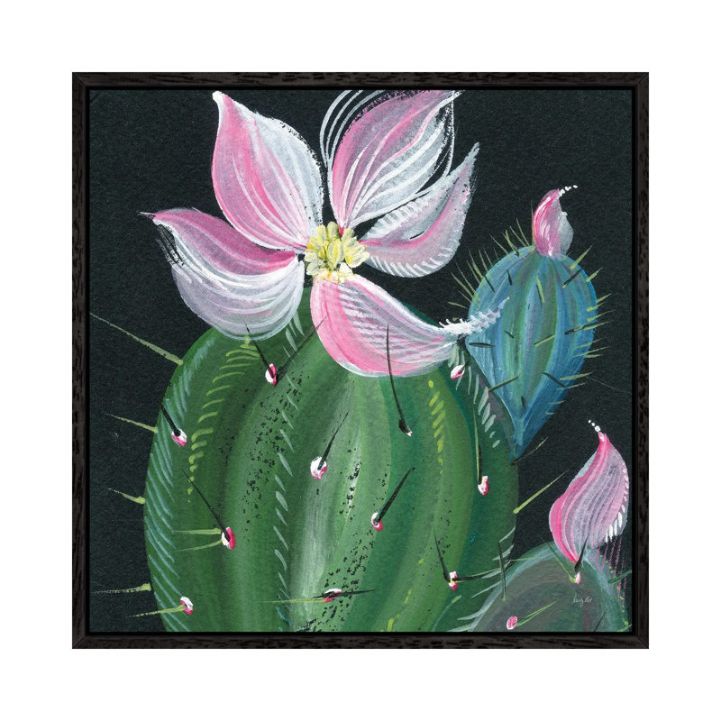 Cactus I by Kristy Rice - Gallery-Wrapped Canvas Giclée on Canvas, Black Framed, 66.04 cm H x 66.04 cm W