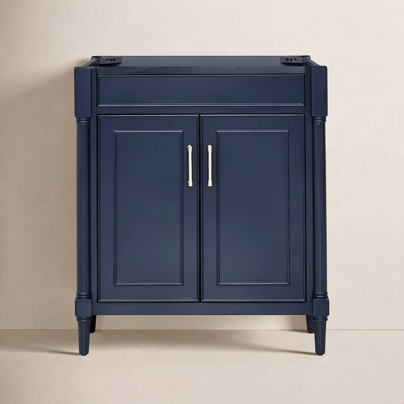 Base de meuble-lavabo simple 30 po Addison seulement, Bleu marine
