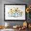 Sunflower Extravaganza, reproduction d'art encadrée-664240313-664240315