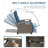 Luxurious Outdoor Recliner Chair With Hand-Woven Wicker, Adjustable Angles, And Flip Table For Ultimate Relaxation, Recliner-185179723