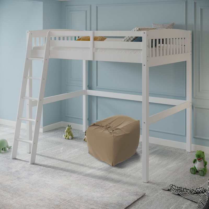 Lit mezzanine double Jahliah Kids, Blanc