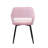 Kristina 17'' H Velvet Upholstered Metal Armchair-1805382026