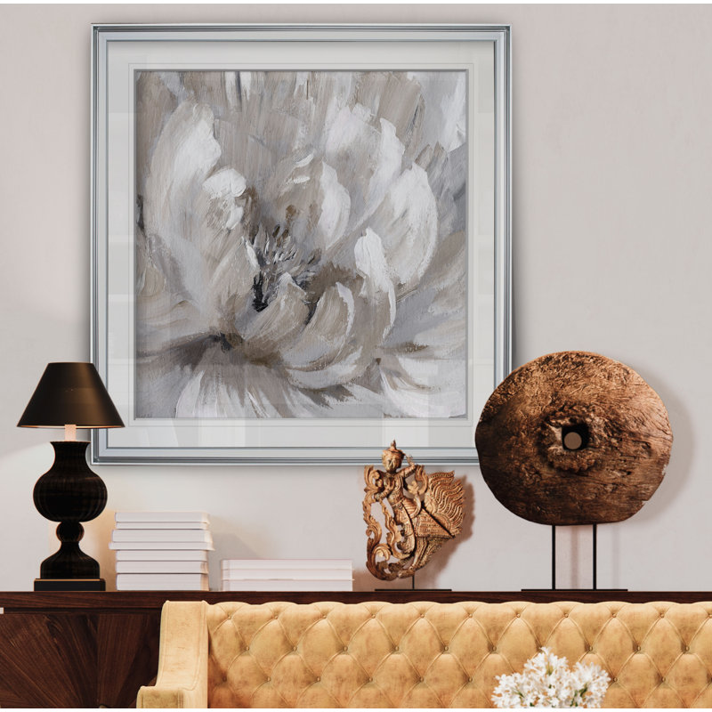 « burst of spring ii », peinture, H 24 po x l 24 po x P 1,5 po, Cadre argenté
