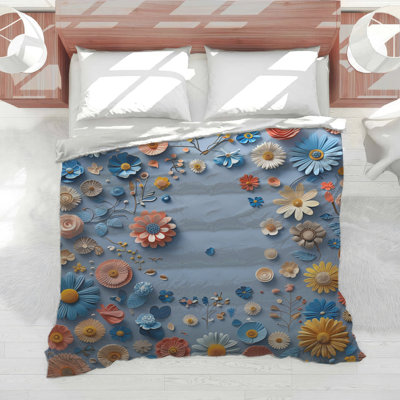 Floral Bedding Art Comforter Bohemian